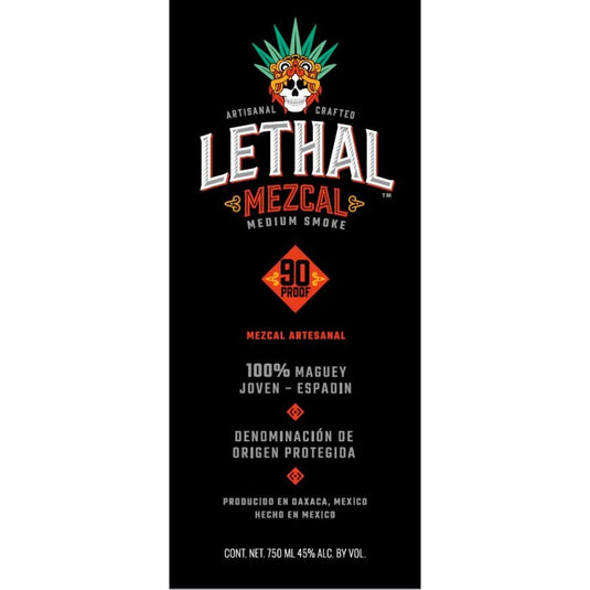 Lethal Mezcal Medium Smoke Mezcal Artesanal - Main Street Liquor